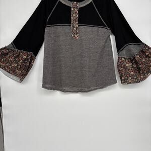 Flowy floral boho colorblock